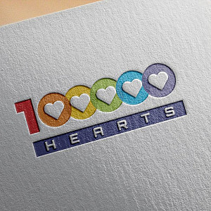 Наше портфолио - Логотип для &quot;10 000 hearts&quot;