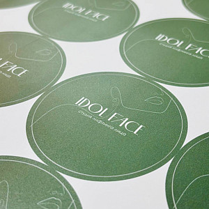 Наше портфолио - Печать наклеек для компании IDOL FACE