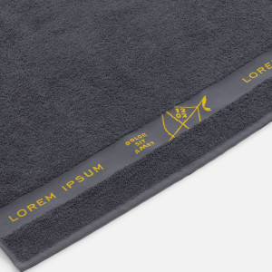 Полотенце на заказ Surpass с логотипом в бордюре, большое