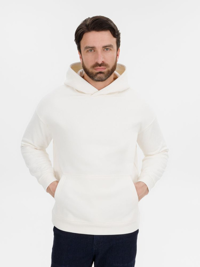 Худи оверсайз унисекс Snuggie, молочно-белое