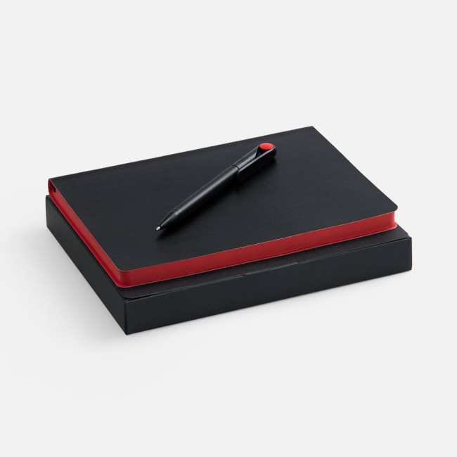 Набор Doppio, черный с красным