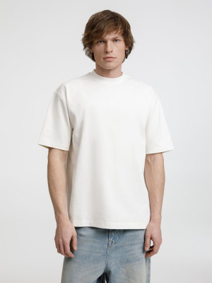 Футболка оверсайз унисекс Sideline, молочно-белая