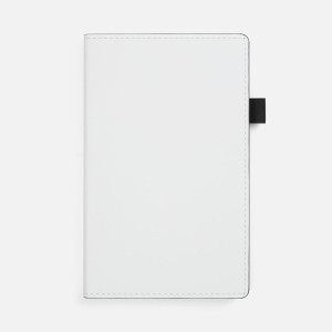 Ежедневник White Shall, недатированный, бело-черный