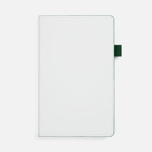 Ежедневник White Shall, недатированный, бело-зеленый