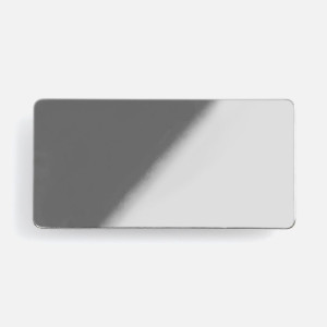 Значок Sanga Matto, серебристый глянцевый