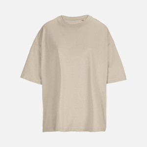 Футболка оверсайз женская Boxy Women, бежевая (льняная)