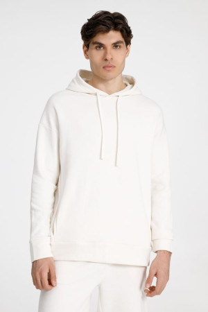 Худи унисекс H2, молочно-белое