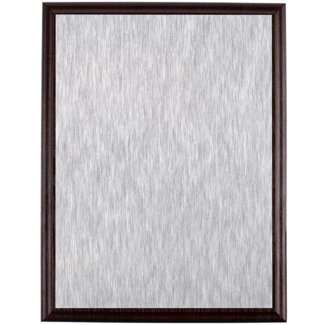 Плакетка Plaque, большая, вишня с серебристой пластиной