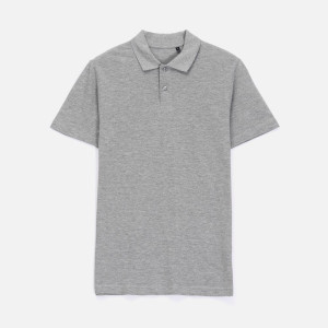 Рубашка поло унисекс Pulse, серый меланж