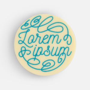 Печенье Dream White в белом шоколаде, круг