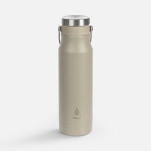 Термобутылка Tateyama, серо-бежевая