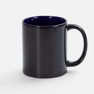 Кружка-хамелеон On Display, глянцевая, черная с синим