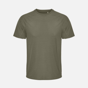 Футболка спортивная унисекс Vortex, темный хаки