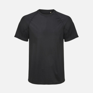 Футболка спортивная унисекс Vortex, черная